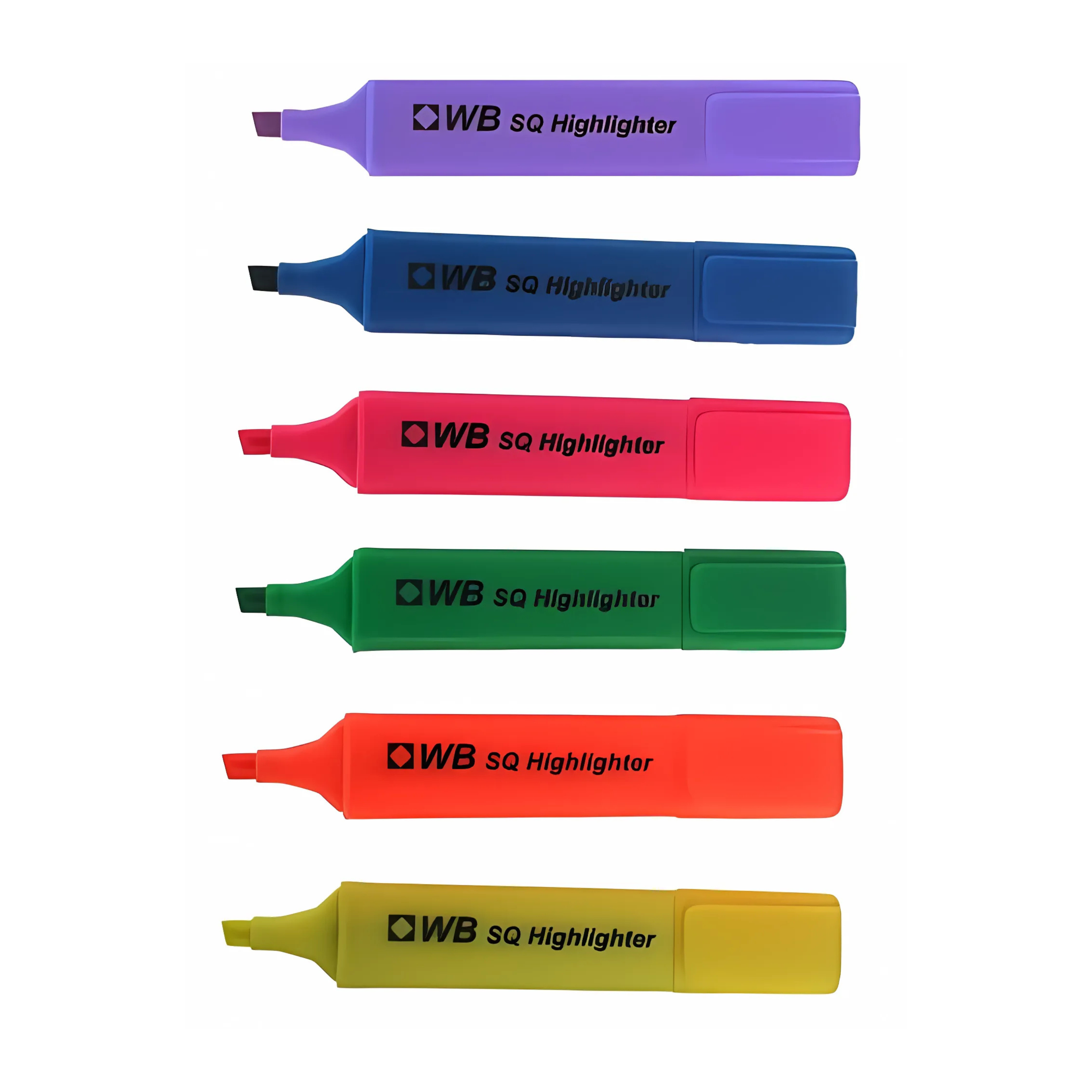 Assorted Highlighters - Chisel Tip - Pack of 6