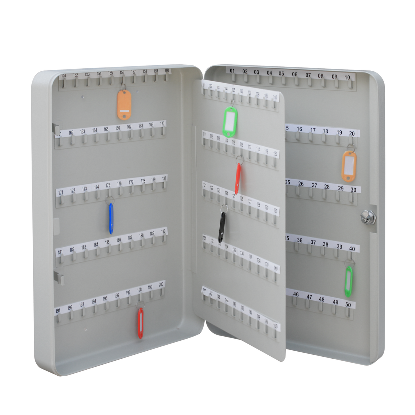 Lockable Wall Mounted Key Cabinet - 200 Key Capacity