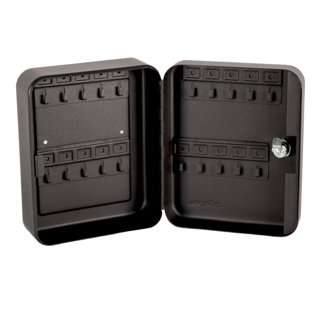 Lockable Wall Mounted Key Cabinet - 20 Key Capacity