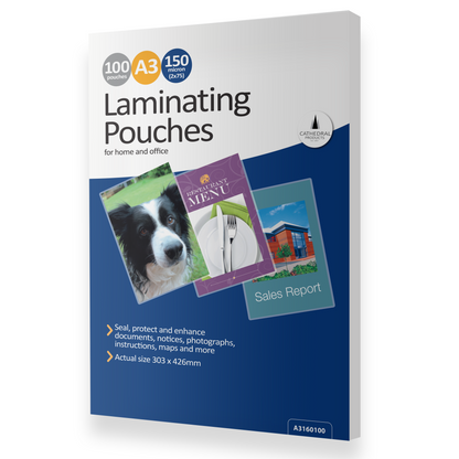 A3 150 Micron Laminating Pouches