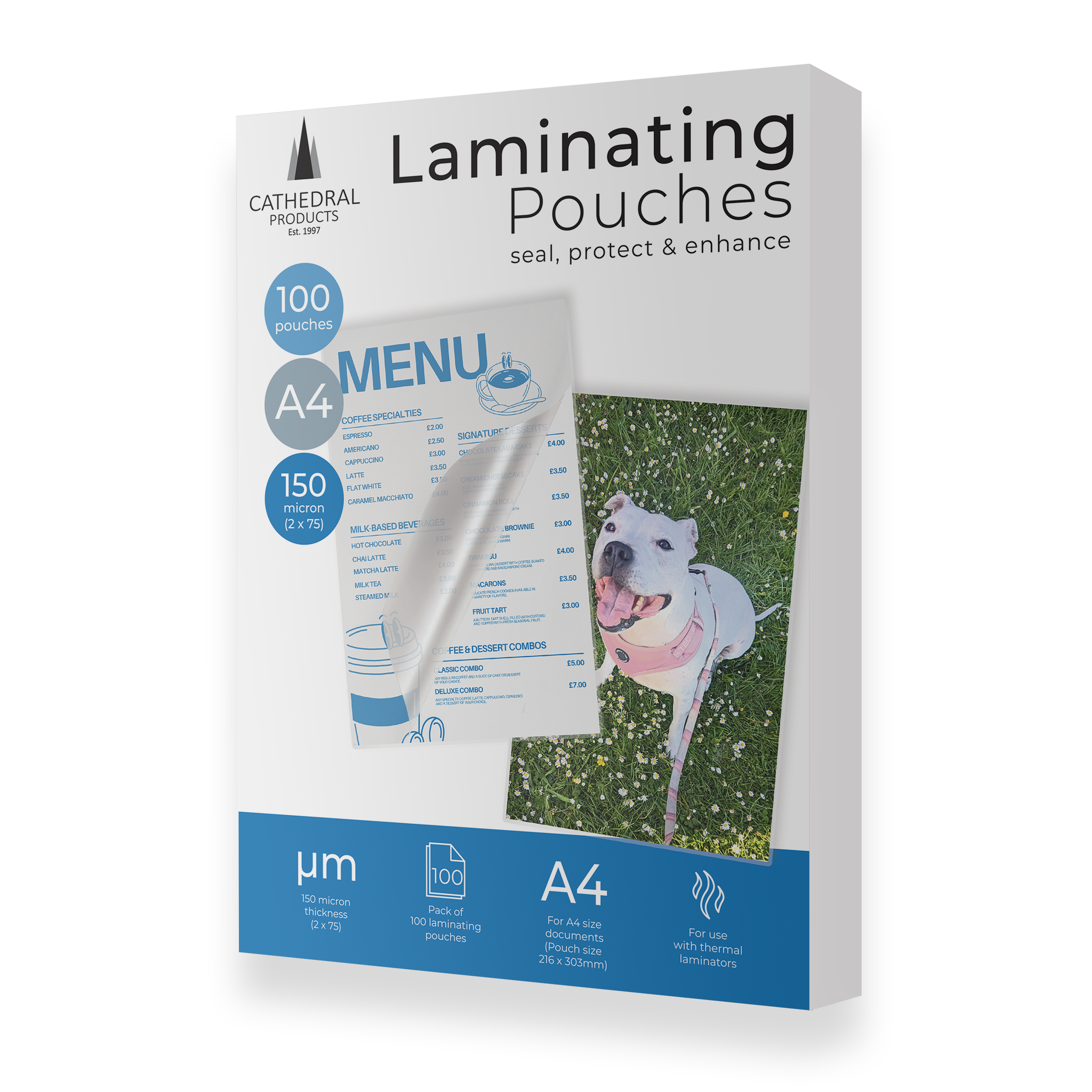 A4 150 Micron Laminating Pouches