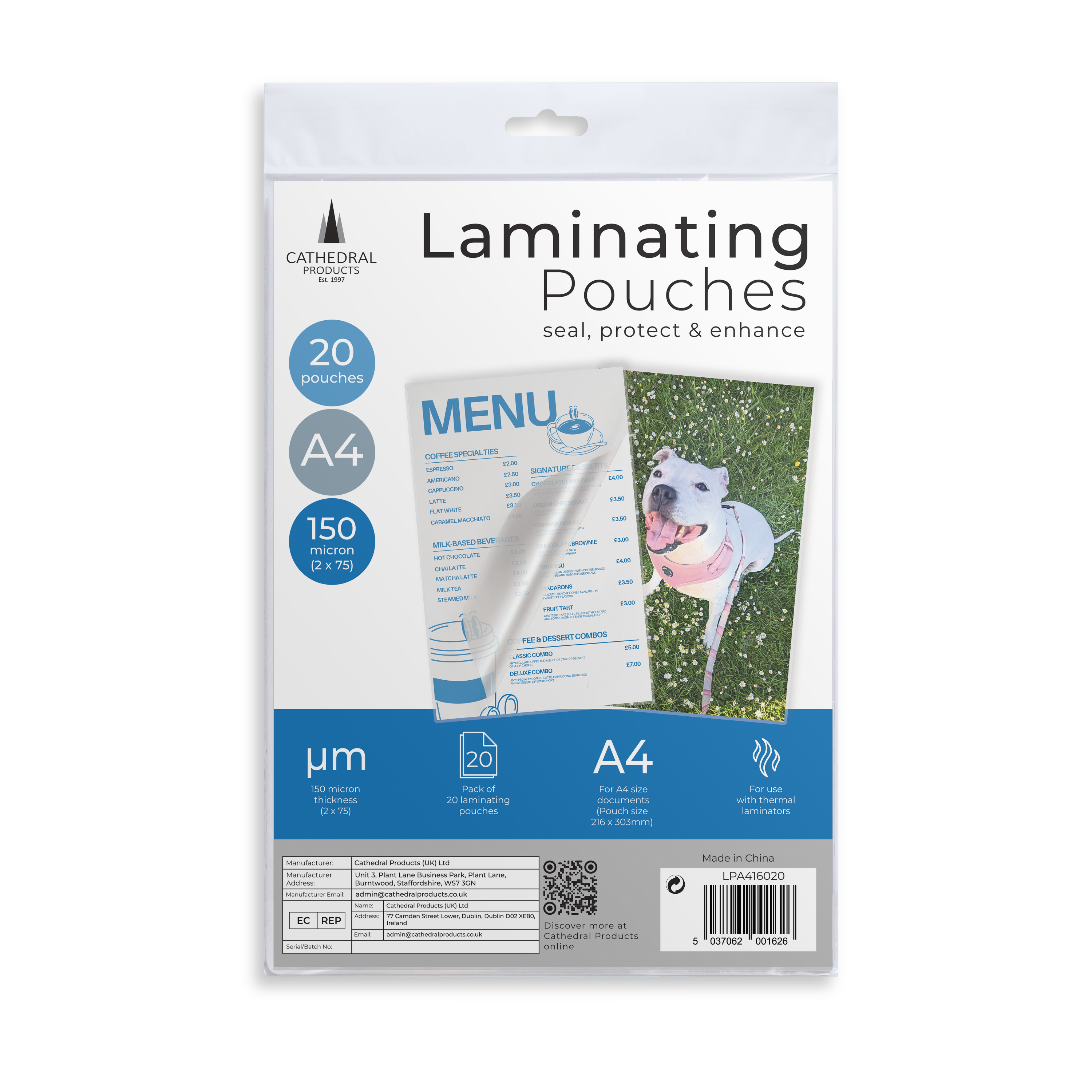 A4 150 Micron Laminating Pouches