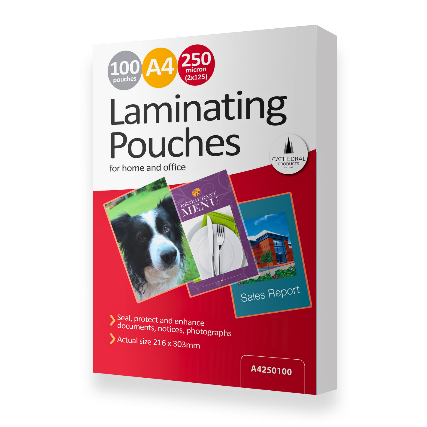 A4 250 Micron Laminating Pouches