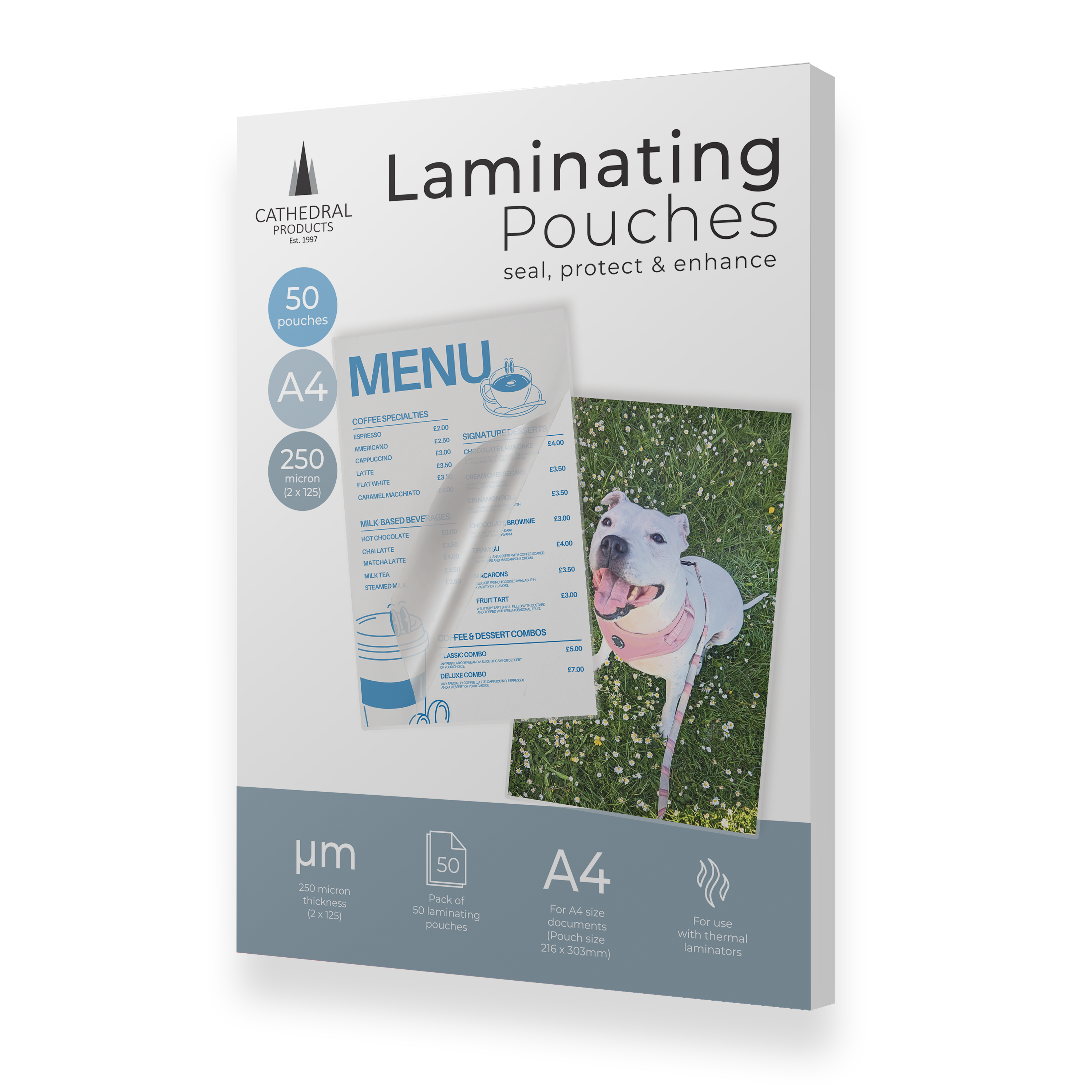 A4 250 Micron Laminating Pouches