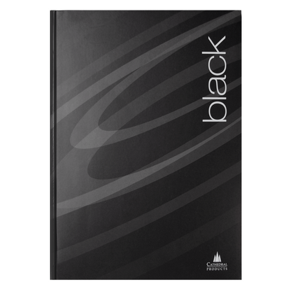 A4 Black Hardcover Notebooks - Pack of 3