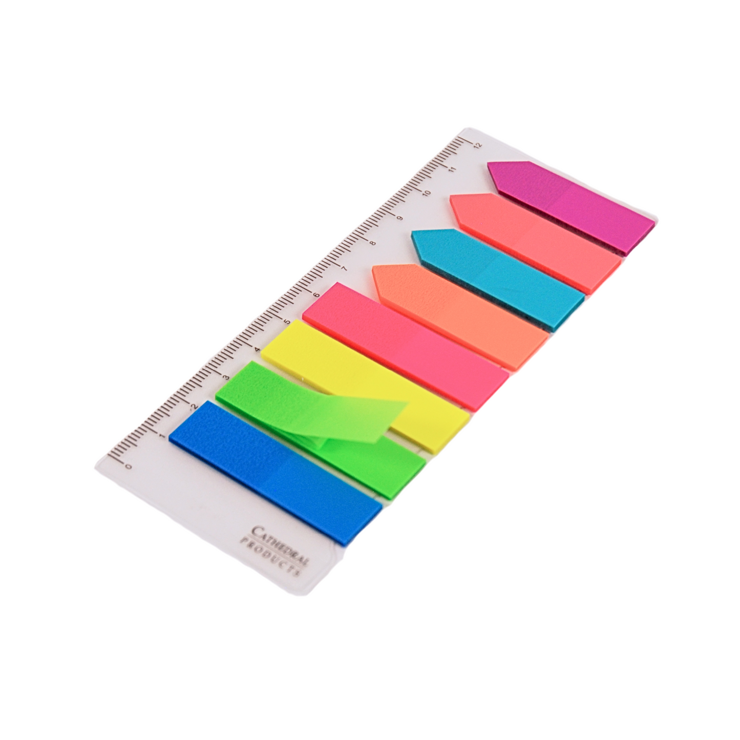 Repositionable Neon Index Tabs with Guide 45mm x 12mm