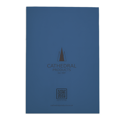 dark blue back cover