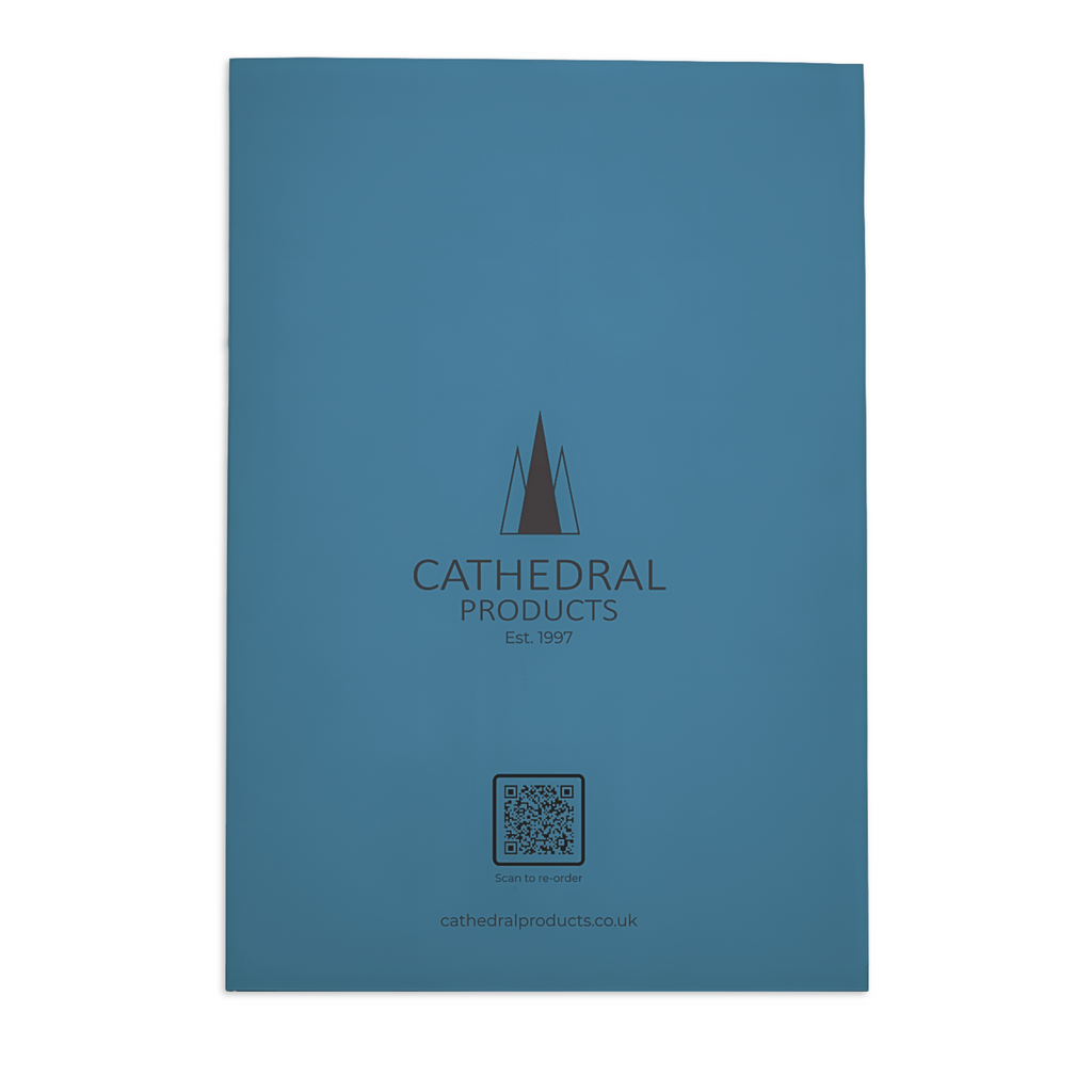 light blue back cover