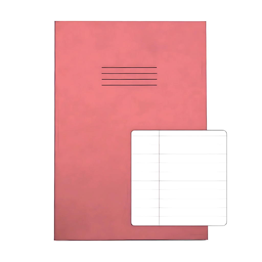 Exercise Book A4+,  80 Page 8mm Feints & Margin - Pack of 50