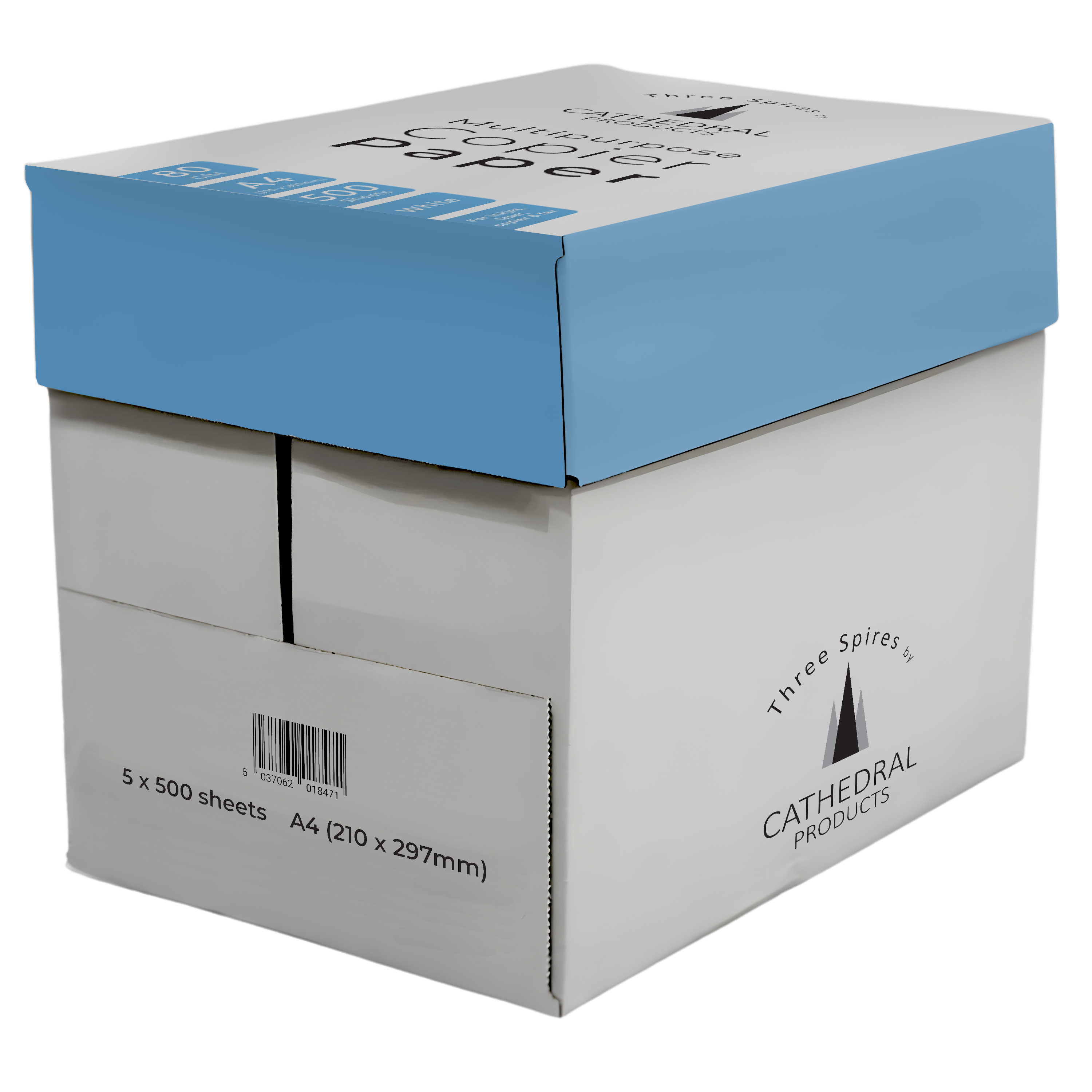 A4 Copier Paper 80gsm White - 5 x 500 Sheet Reams