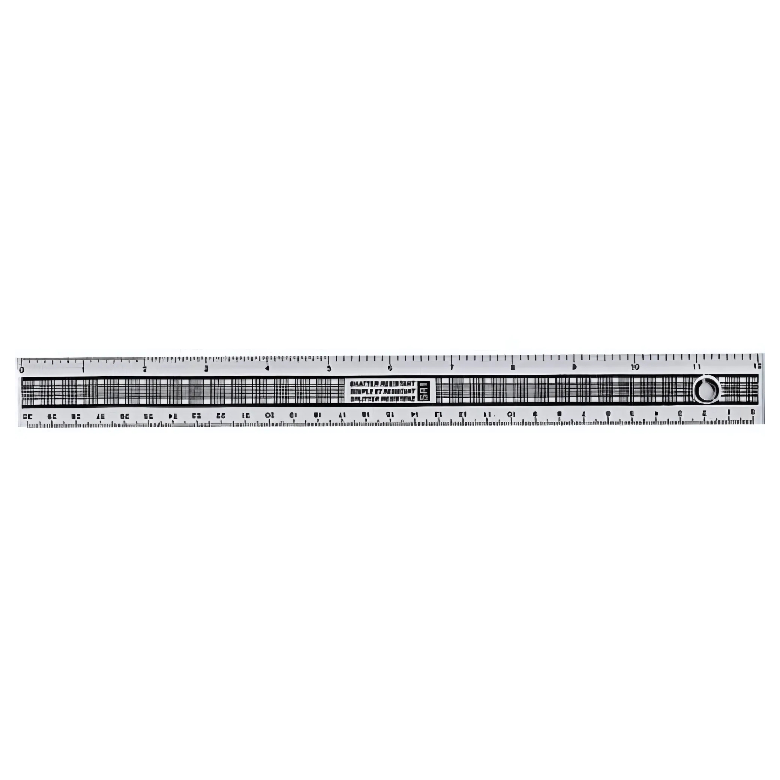Clear Plastic Shatter-Resistant Ruler - 12"/30cm - Single