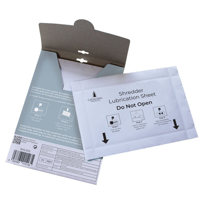 Pack of 12 Shredder Lubrication Sheets