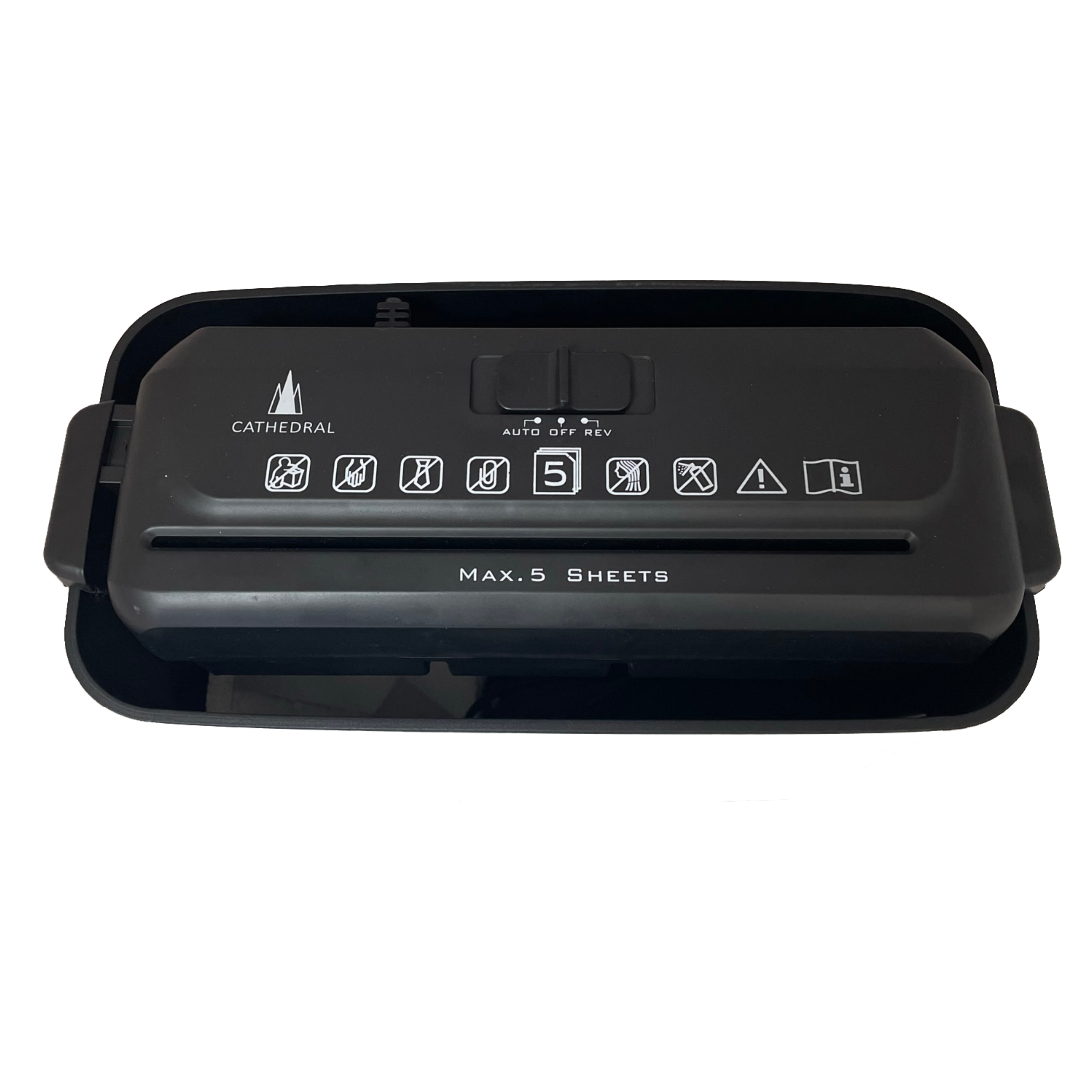 Strip Cut 5 Sheet Shredder with 8 Litre Basket