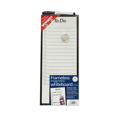 Frameless Dry Erase Board - "To do" - 152x355mm