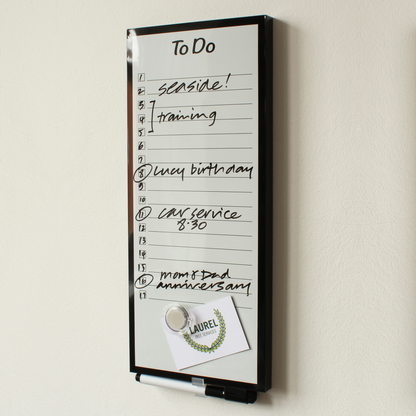 Frameless Dry Erase Board - "To do" - 152x355mm