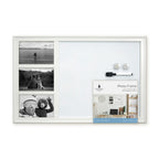 White Photo Frame Magnetic Dry Erase Board - 38 x 58.5cm