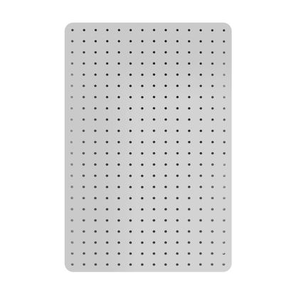 Peg Board with 12 Hooks - White - 56x36cm