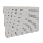 Peg Board with 12 Hooks - White - 76x56cm