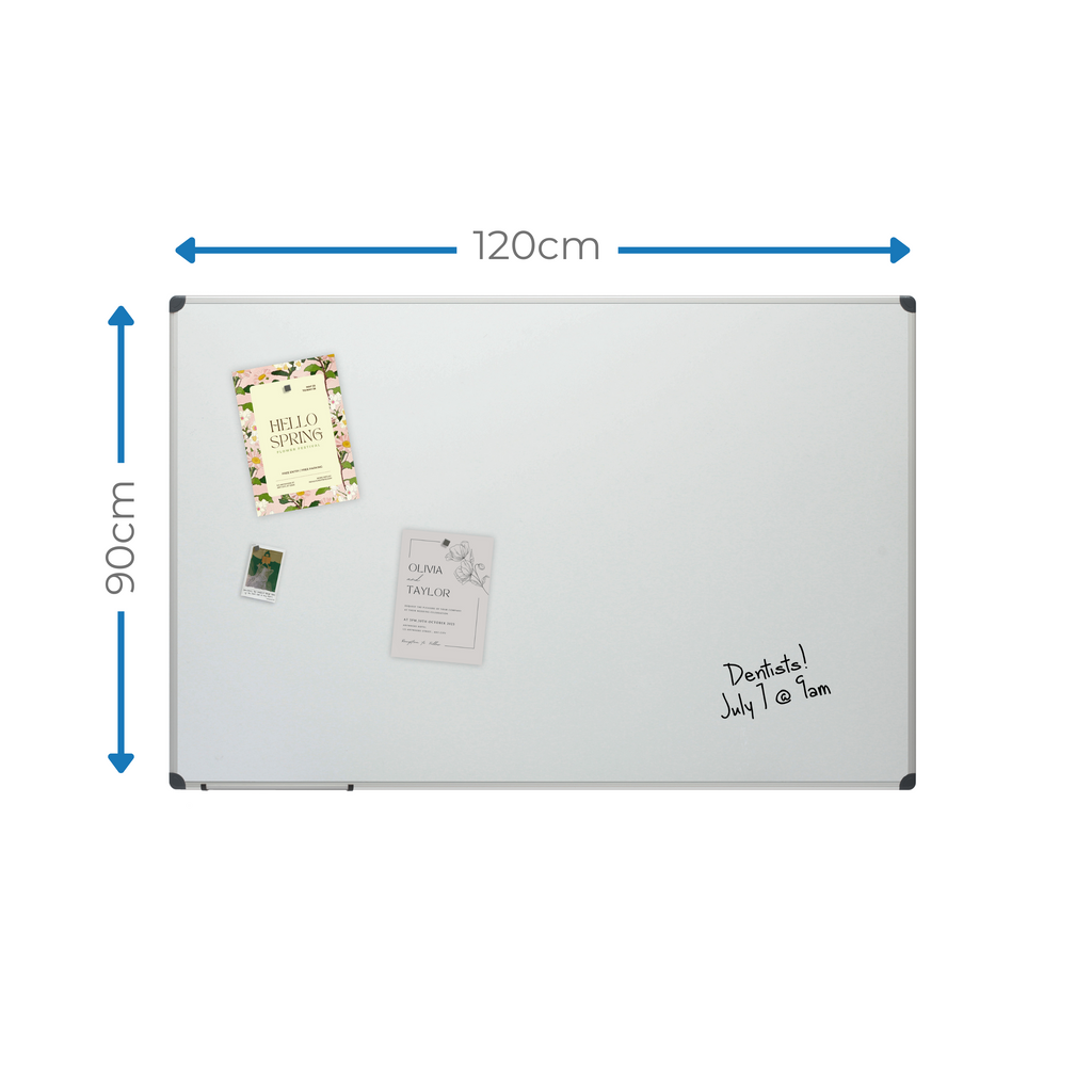 Magnetic Dry Erase Board - 90x120cm