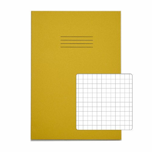 Exercise Book A4,  80 Pages 5mm Squared - Pack of 50