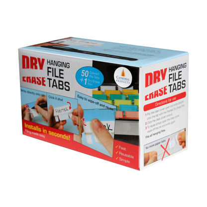 Dry Erase Assorted Colour Filing Tabs