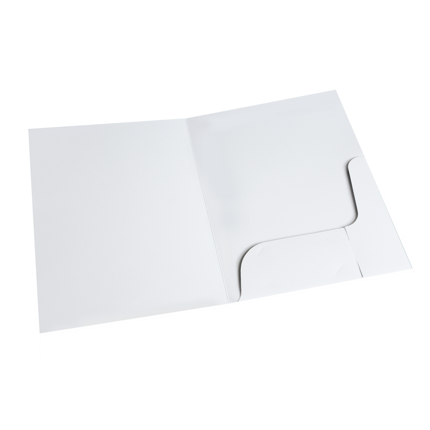 White Gloss Presentation Folders