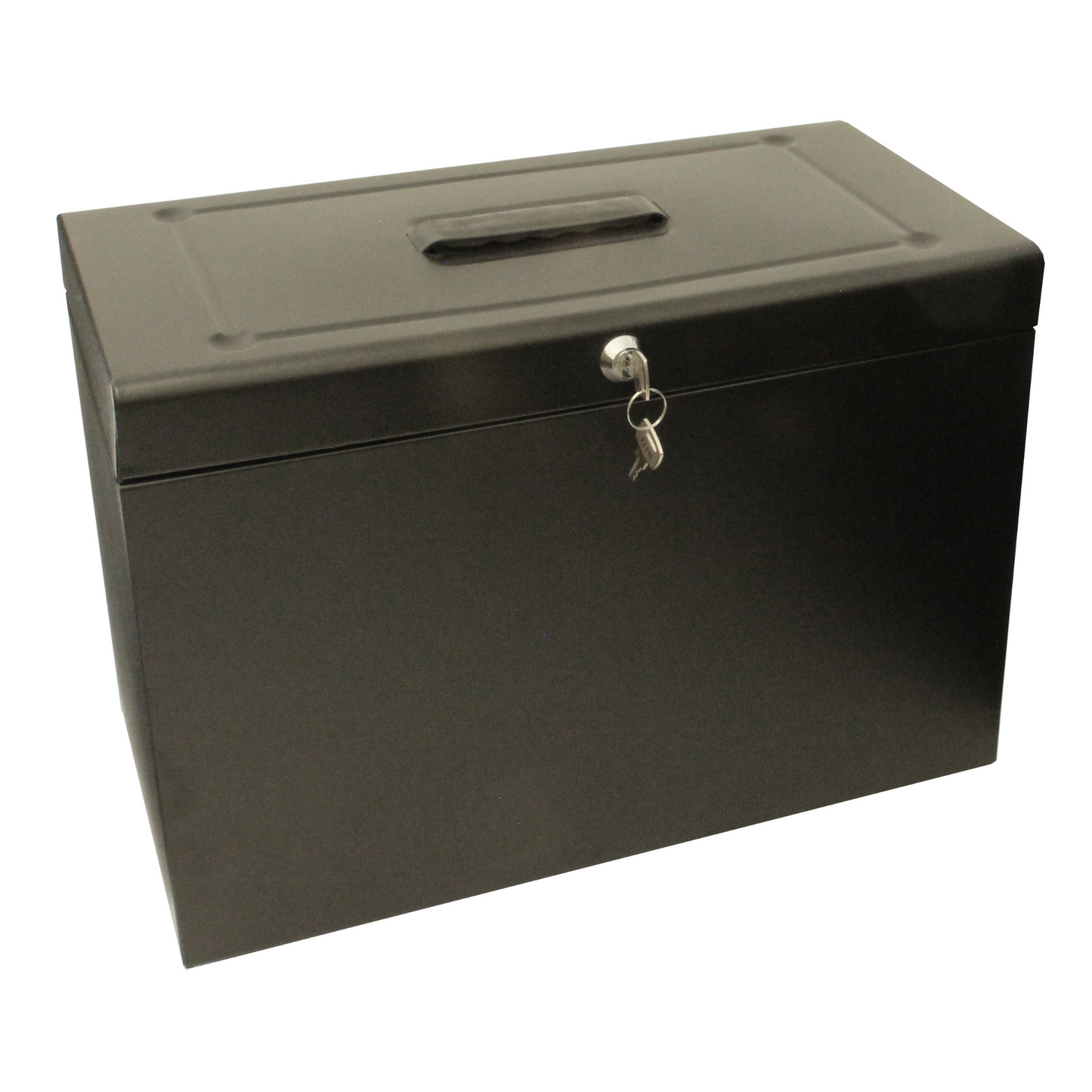 Foolscap Metal Home File Box with 5 Suspension Files