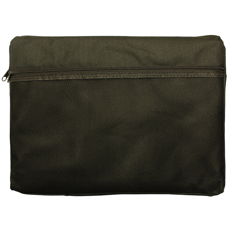 A4 Canvas Zip Bag with Mesh Pocket