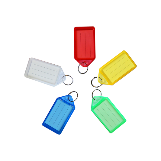 Large Sliding Key Tags - Assorted Colours