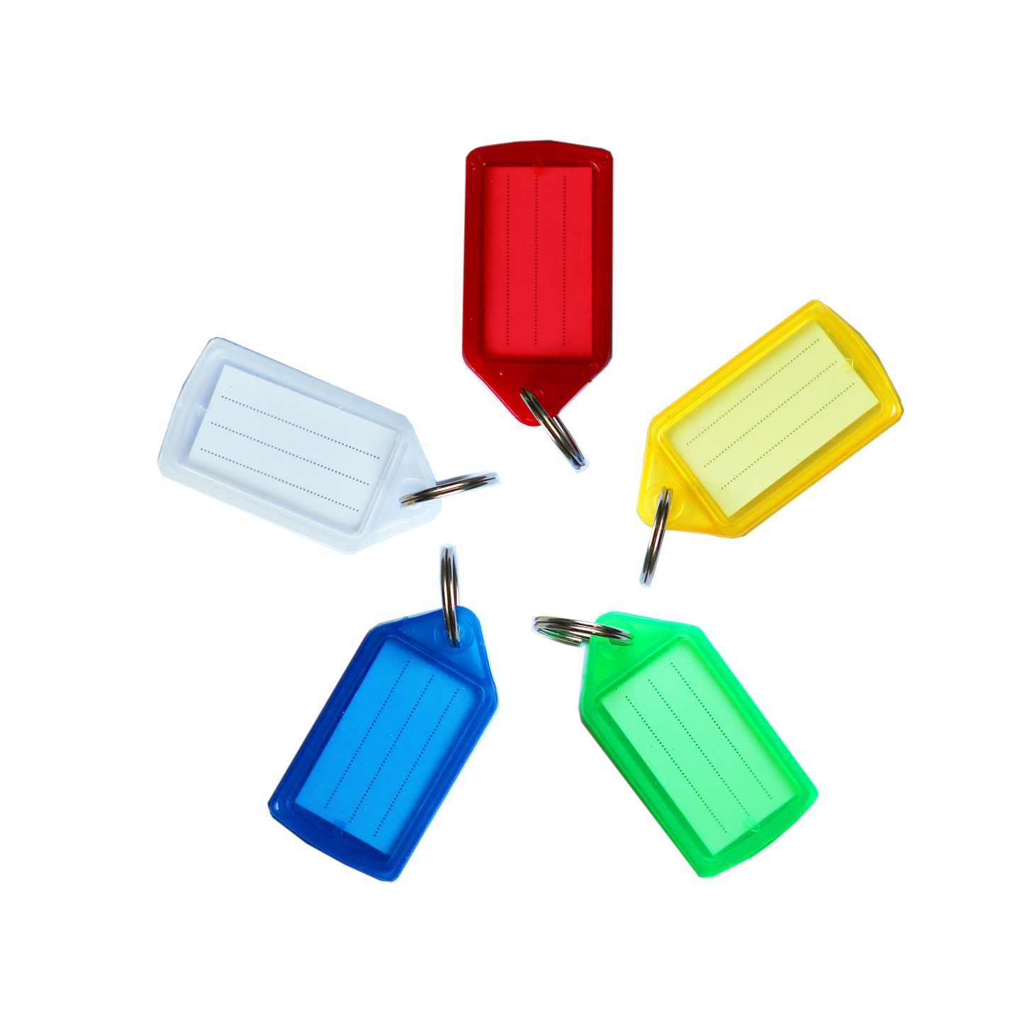 Small Sliding Key Tags - Assorted Colours