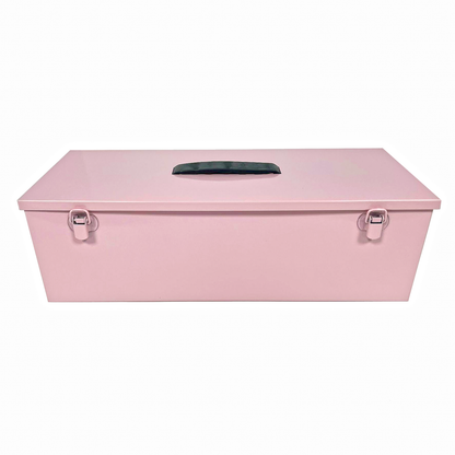 Steel Tool Box with Plastic Fold Down Handle