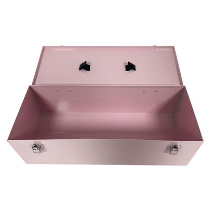Steel Tool Box with Plastic Fold Down Handle
