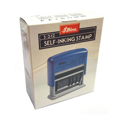 12 in 1 Self Inking Date Stamp