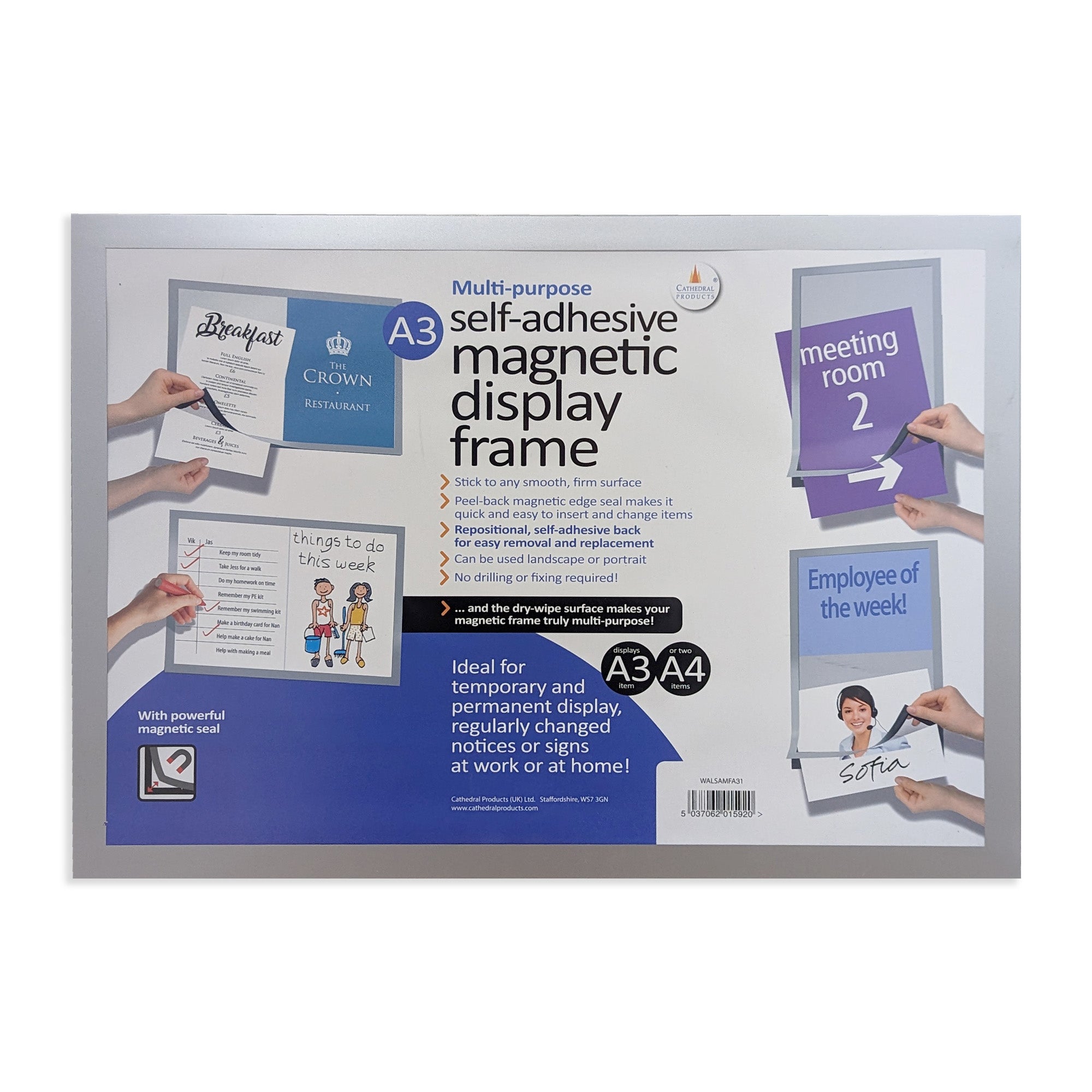 A3 Self Adhesive Magnetic Display Frame